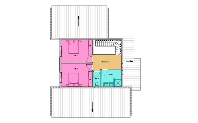 Villa Orchidée plan étage