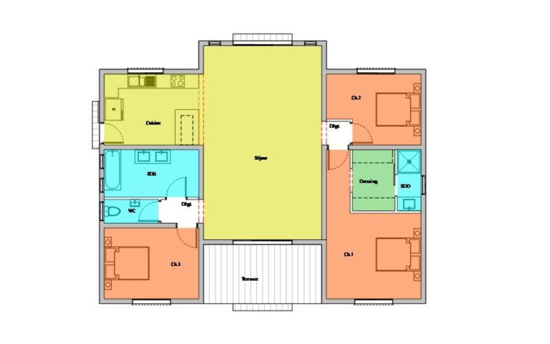 Villa Vanillier plan